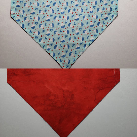 Mini Sailboats Over-the-Collar Pet Bandana