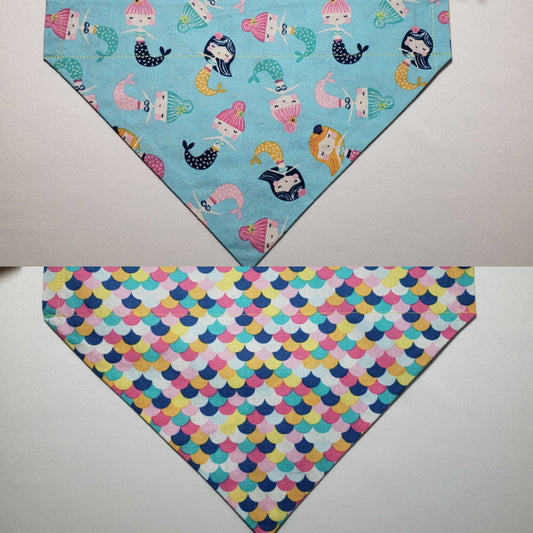 Mermaids Over-the-Collar Pet Bandana