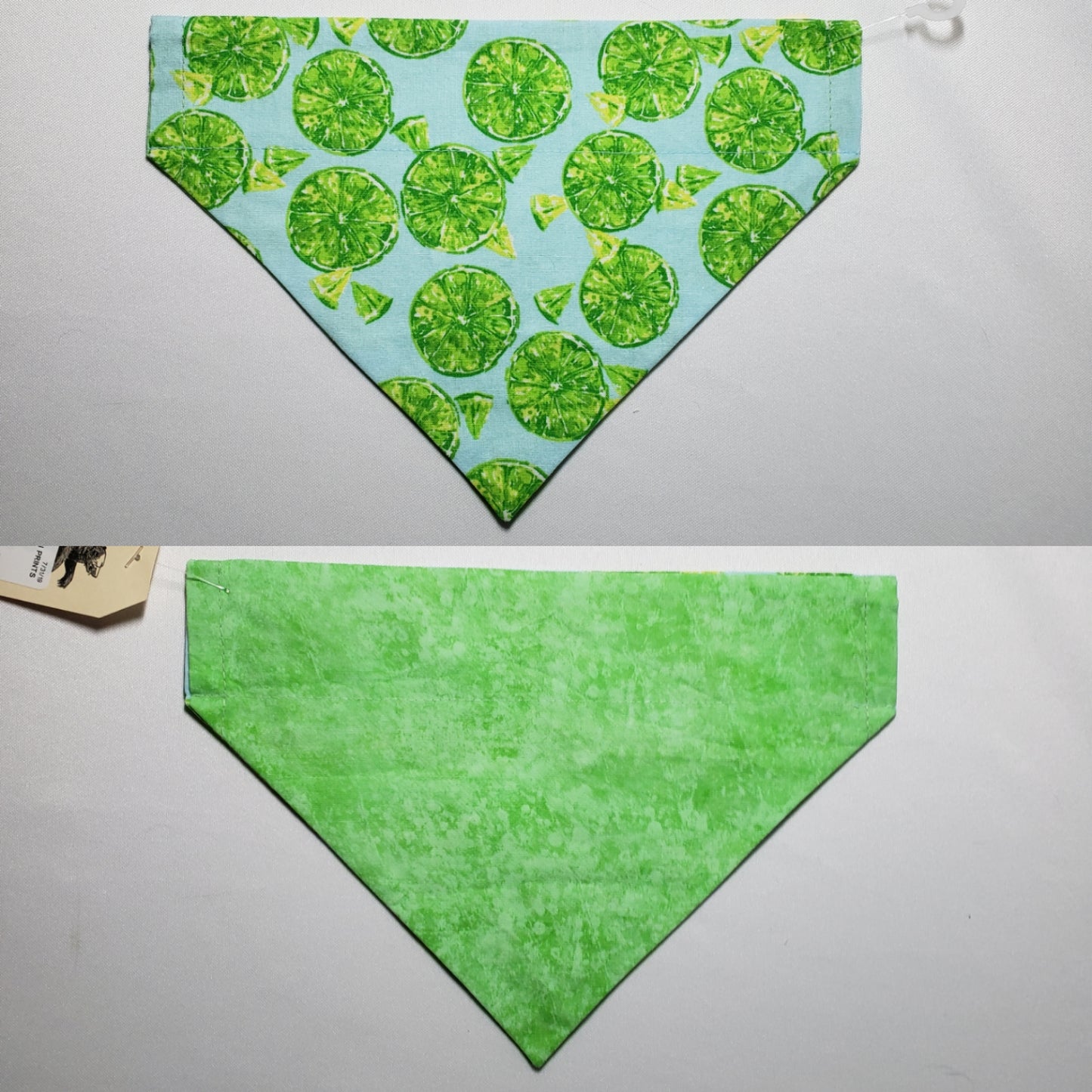 Lime Slices Over-the-Collar Pet Bandana