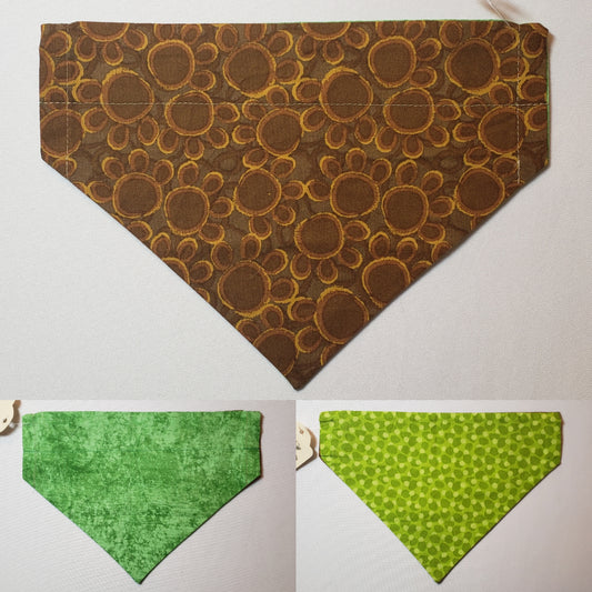 Cartoon Dog Paws Over-the-Collar Pet Bandana