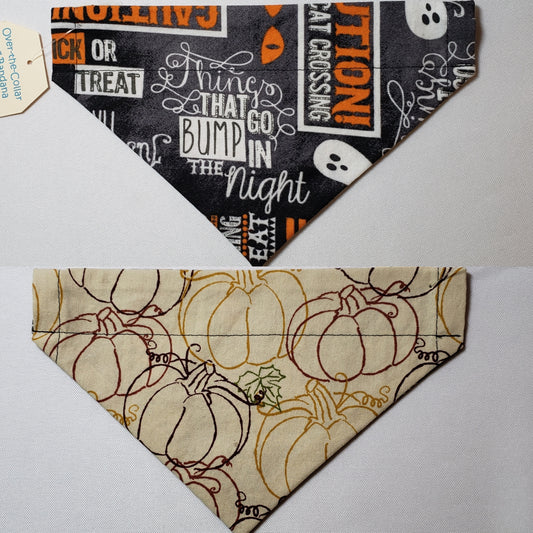 Halloween Scary Night Over-the-Collar Pet Bandana