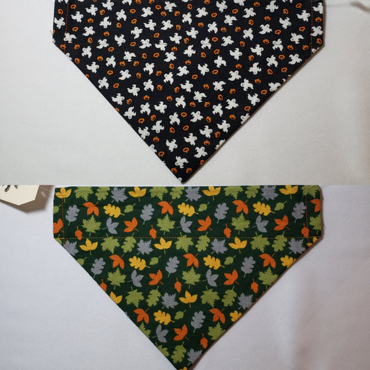 Halloween Ghosts & Pumpkins Over-the-Collar Pet Bandana