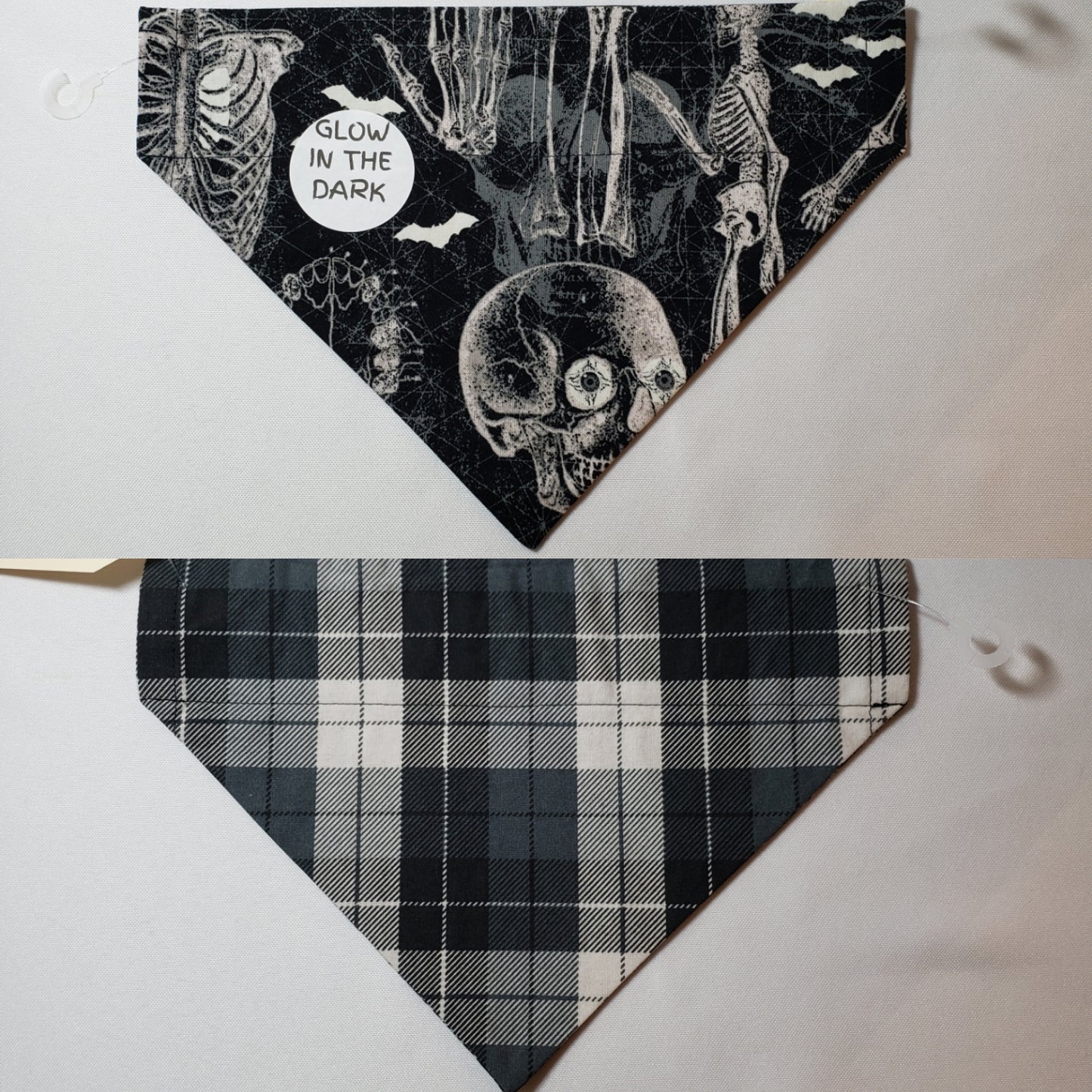 Glow in the Dark Skeletons Over-the-Collar Pet Bandana