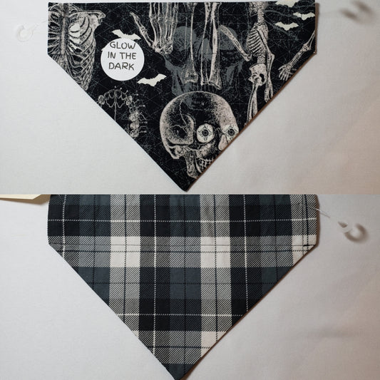 Glow in the Dark Skeletons Over-the-Collar Pet Bandana