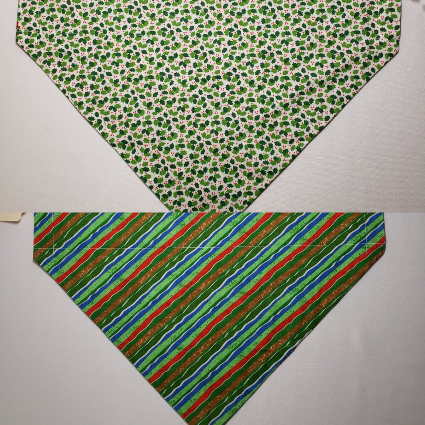 Christmas Mini Holly Over-the-Collar Pet Bandana