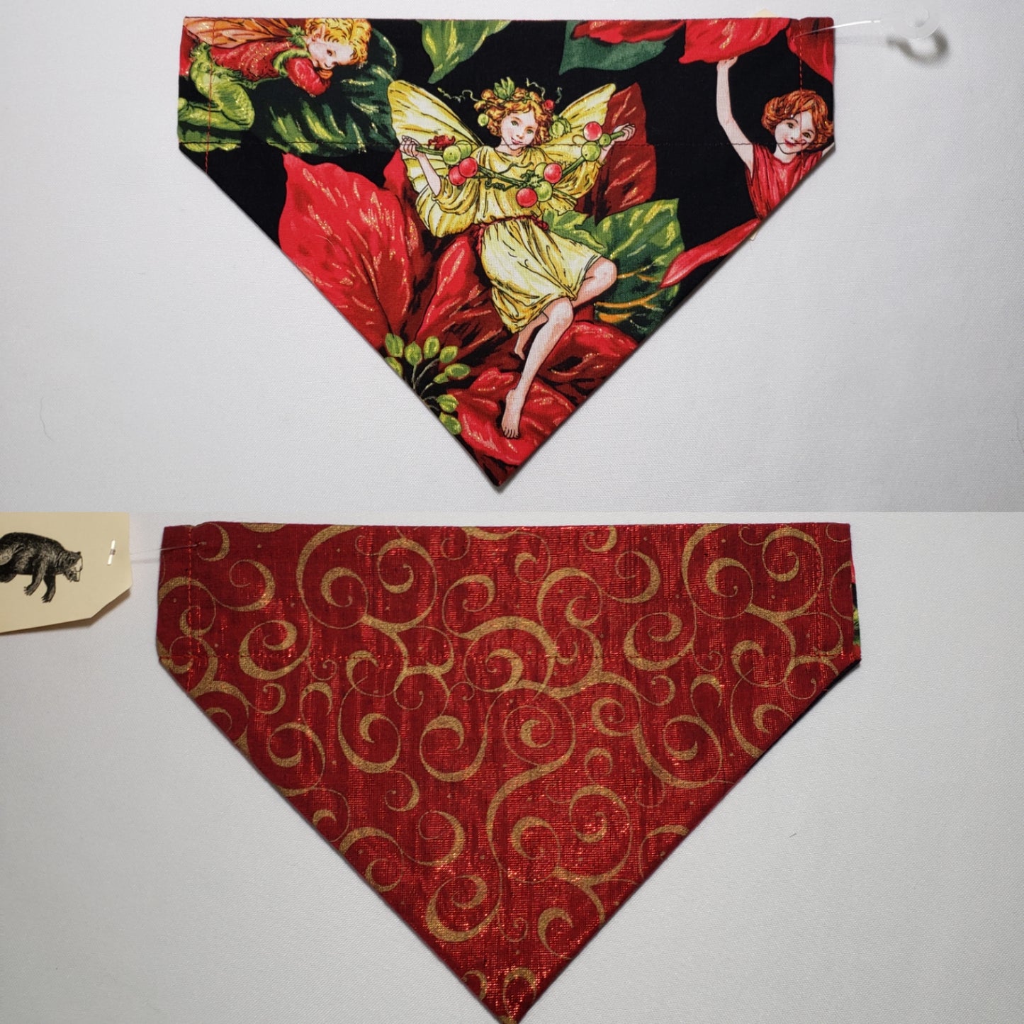 Christmas Faeries Over-the-Collar Pet Bandana