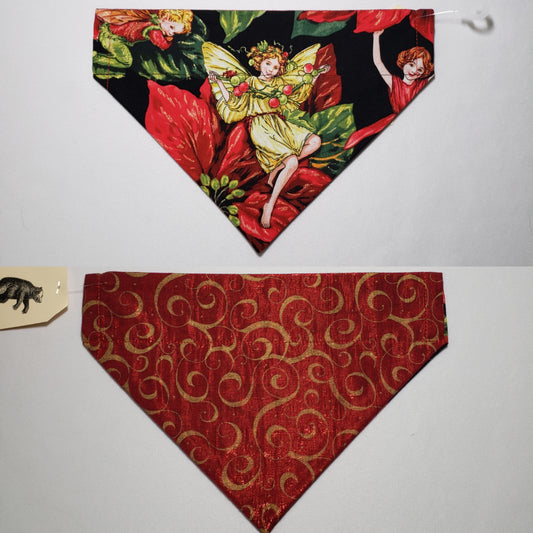 Christmas Faeries Over-the-Collar Pet Bandana