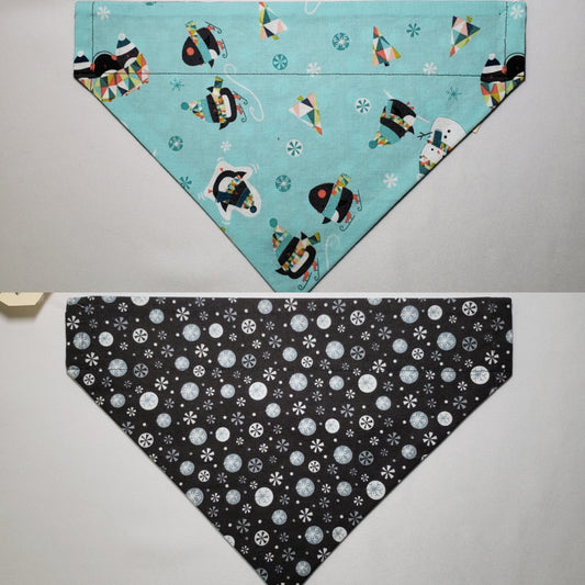 Winter Activity Penguins Over-the-Collar Pet Bandana