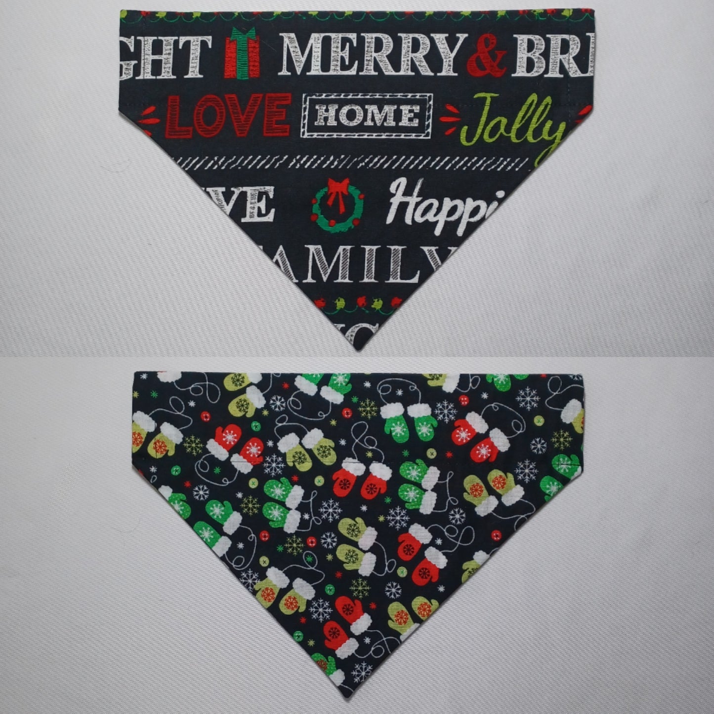 Christmas Chalkboard Over-the-Collar Pet Bandana