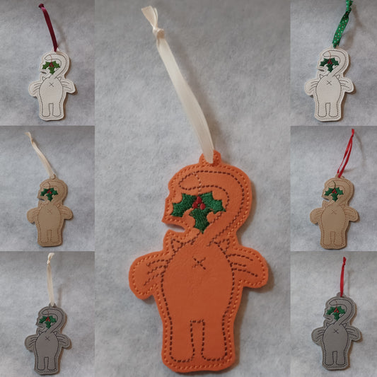 Christmas Cat Butt Ornament