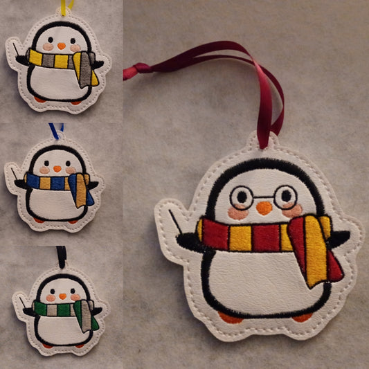 Magic Penguin Embroidered Ornament