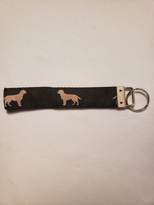 Yellow Lab Key Fob