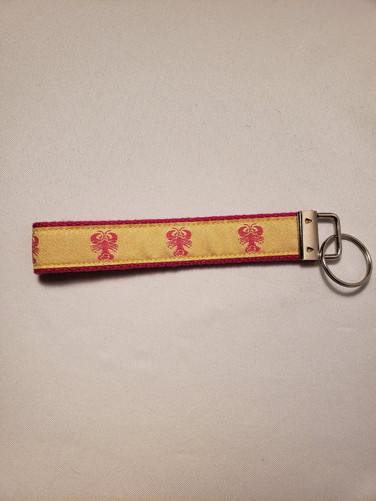 Pink Lobsters Key Fob