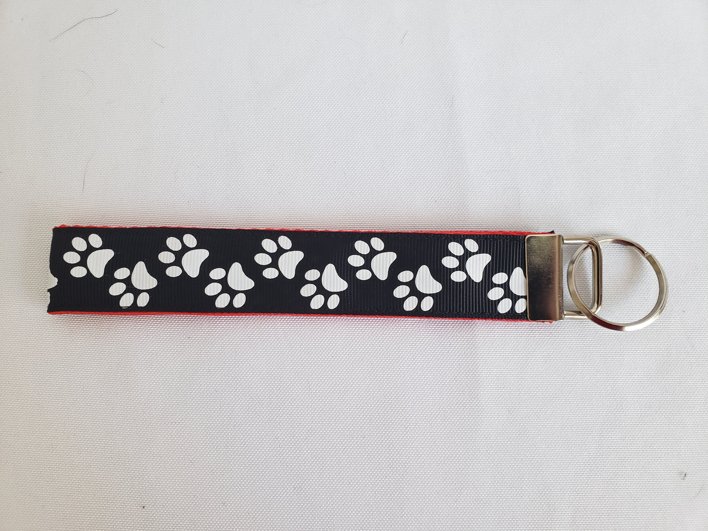 Paws on Black Key Fob