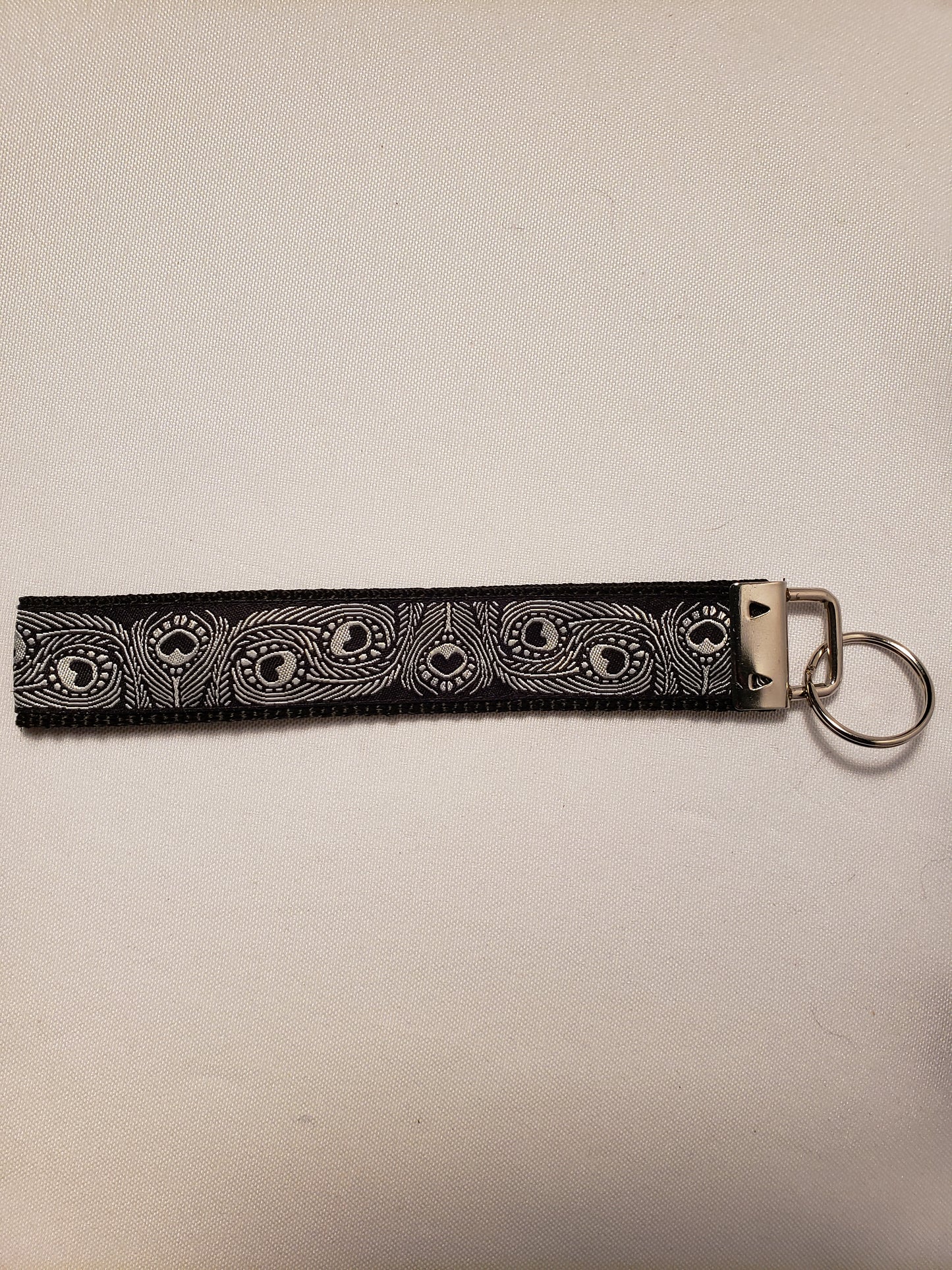 Peacock Feathers Key Fob