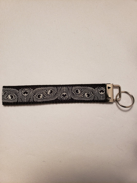Peacock Feathers Key Fob