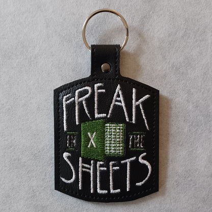 Freak in the Sheets Excel Embroidered Key Ring