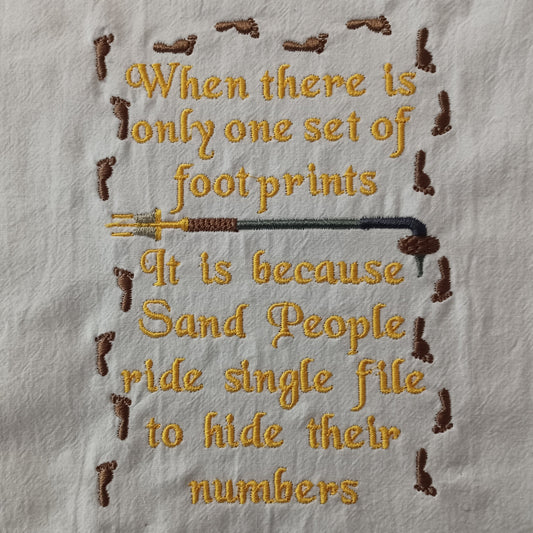 Space Pirates Footprints (Embroidered CYO)