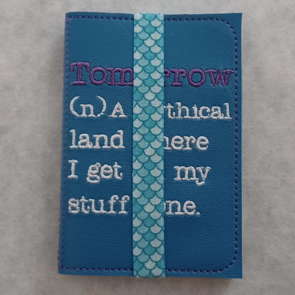 Tomorrow Embroidered Notebook Cover