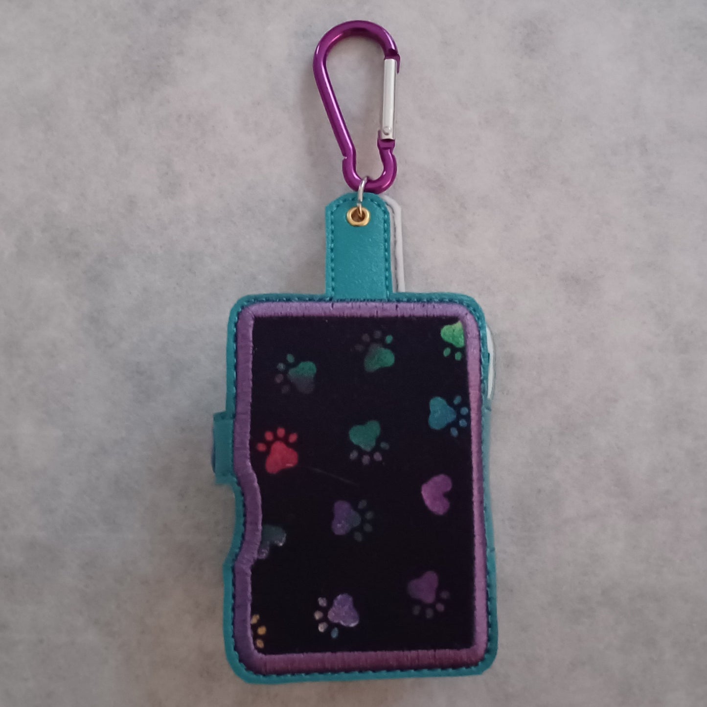 Embroidered Doggie To-Go Holder (Hand sanitizer & poop bag holder)