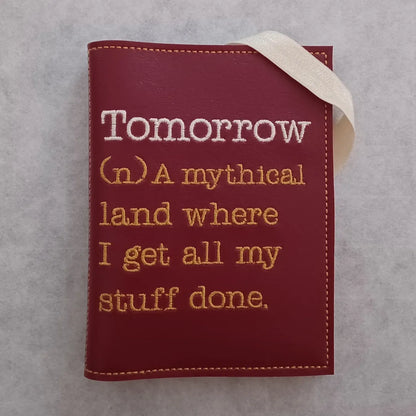 Tomorrow Embroidered Notebook Cover