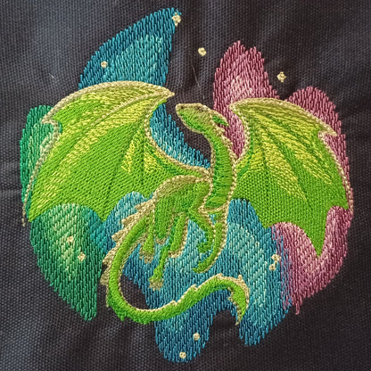 Northern Lights Dragon (Embroidered CYO)