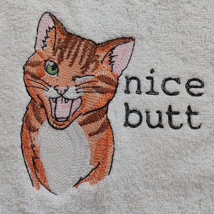 Nice Butt Winking Cat (Embroidered CYO)