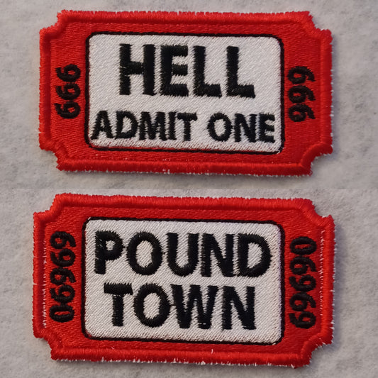 Ticket Collection Embroidered Iron-On Patches