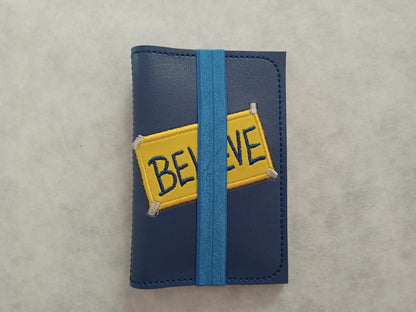 Believe Sign Embroidered Notebook Cover