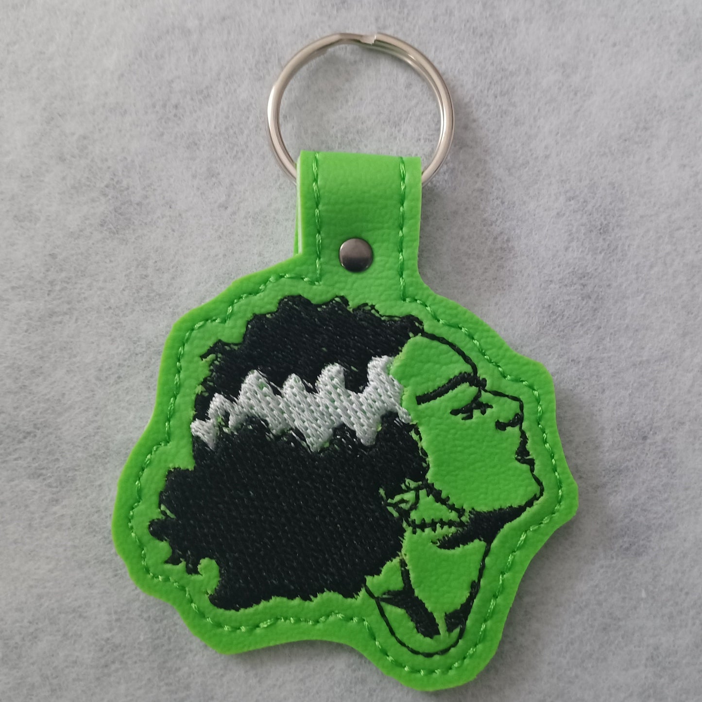 Frankie's Wife Embroidered Vinyl Key Ring