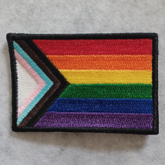 Inclusive Pride Flag Embroidered Patch