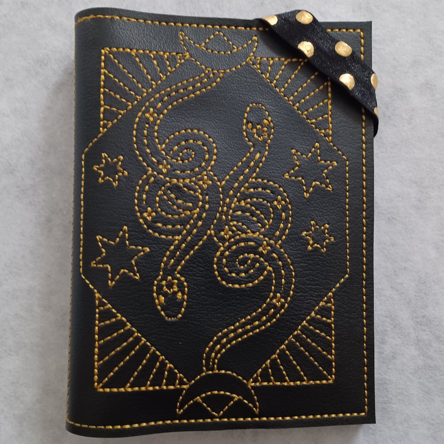 Snakes Embroidered Notebook Cover