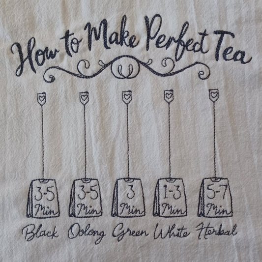 How to Make Perfect Tea (Embroidered CYO)