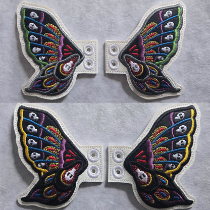 Skull Butterfly Shoe / Boot Wings