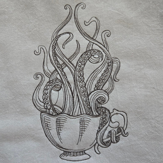 Tentacles in a Teacup (Embroidered CYO)