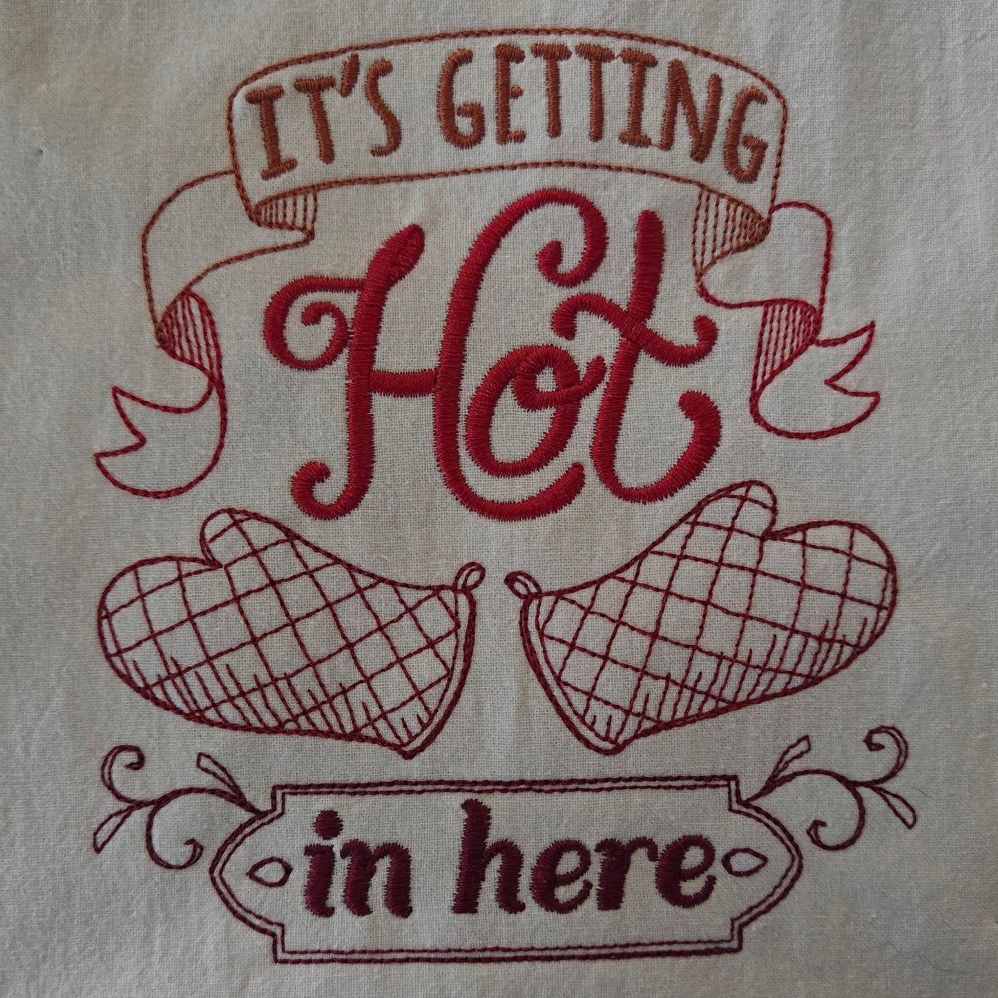 It's Getting Hot in Here - Kitchen Outlines (Embroidered CYO)