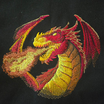 Fire Breathing Dragon (Embroidered CYO)