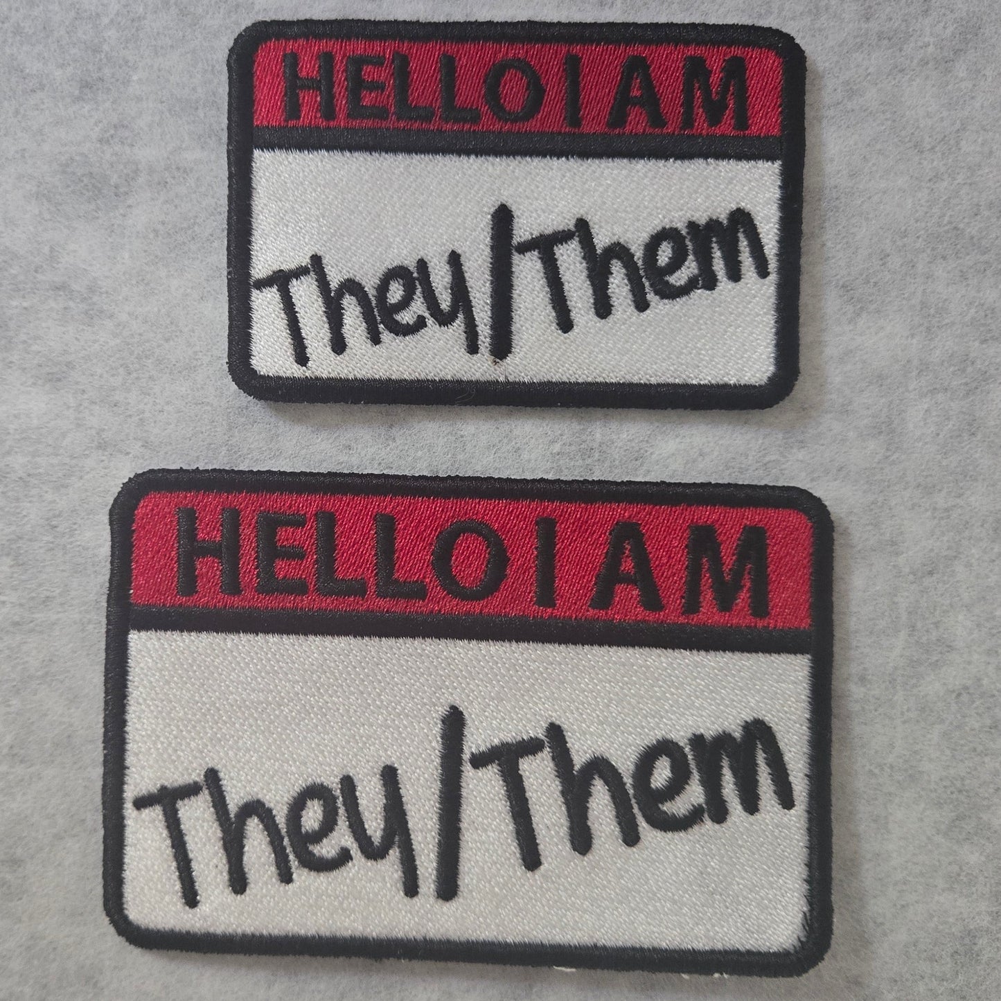 Pronouns Embroidered Patch