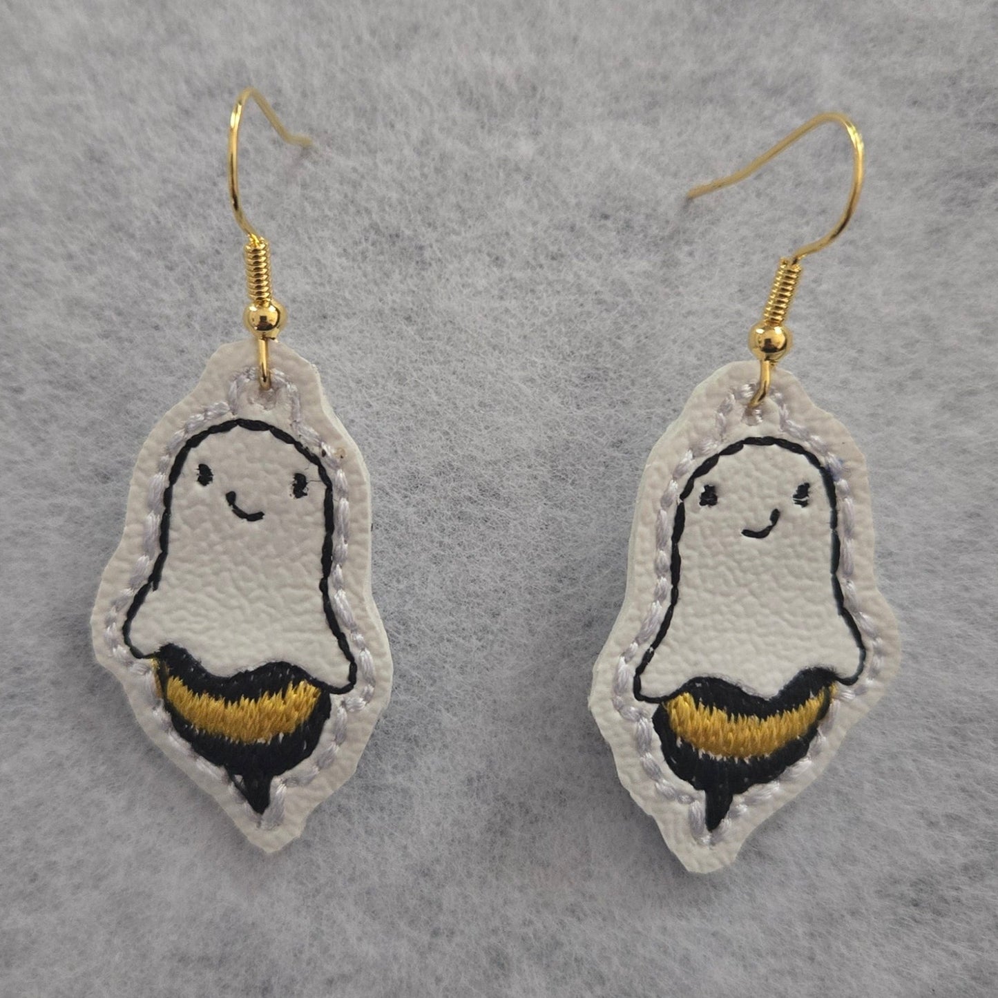 Boo Bee Embroidered Earrings