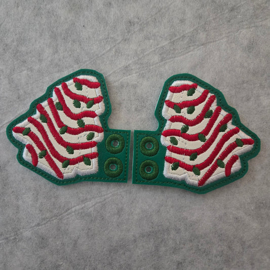 Christmas Tree Snack Cake Shoe / Boot Wings