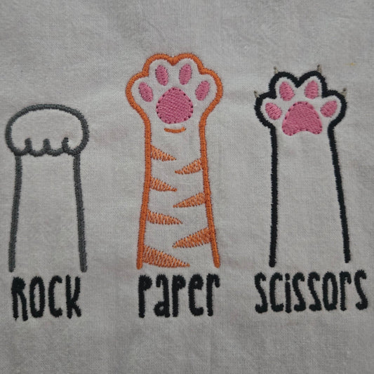 Rock Paper Scissors (Embroidered CYO)