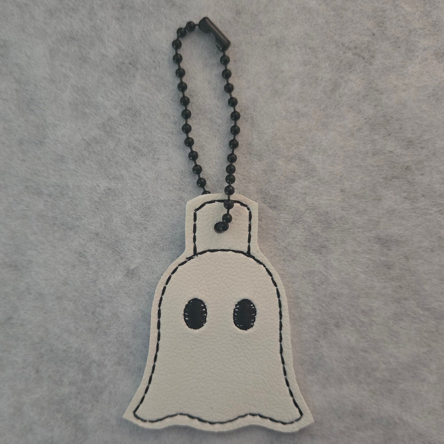 Halloween Ghost Friend Embroidered Vinyl Charm