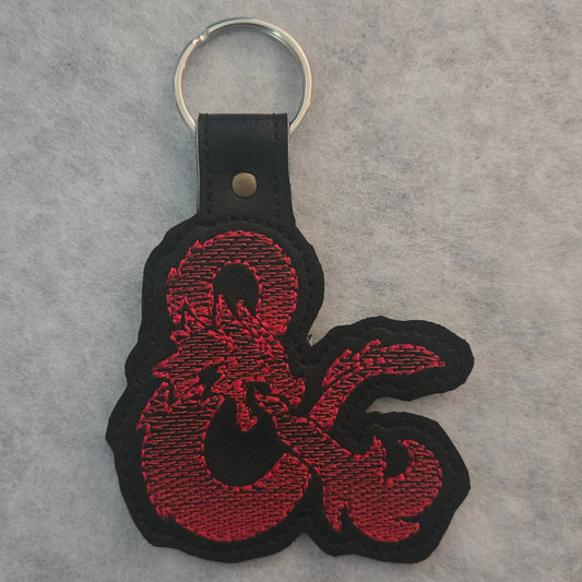 Dungeons Ampersand Embroidered Vinyl Key Ring