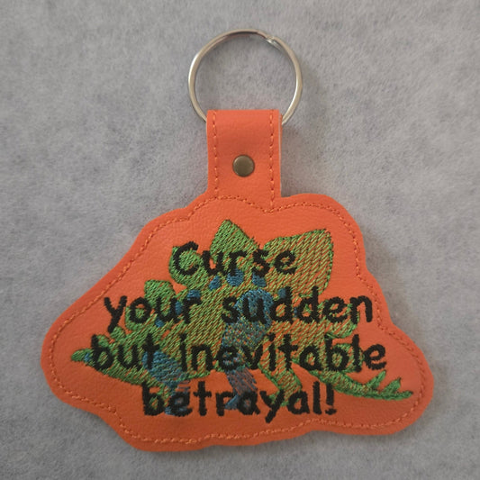 Space Cowboys "Curse" Embroidered Vinyl Key Ring