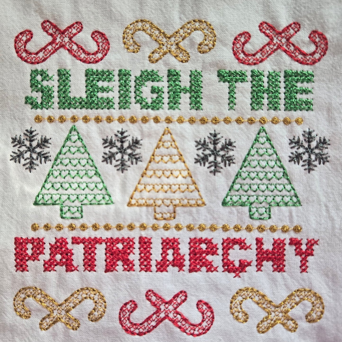 Sleigh the Patriarchy (Embroidered CYO)