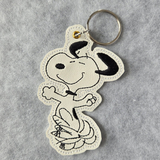 CB Dancing Embroidered Key Ring