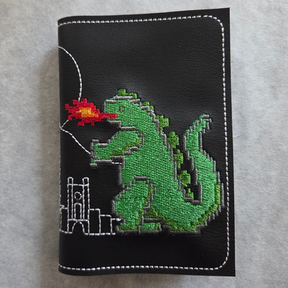 8-Bit Large Green Monster Notebook Cover
