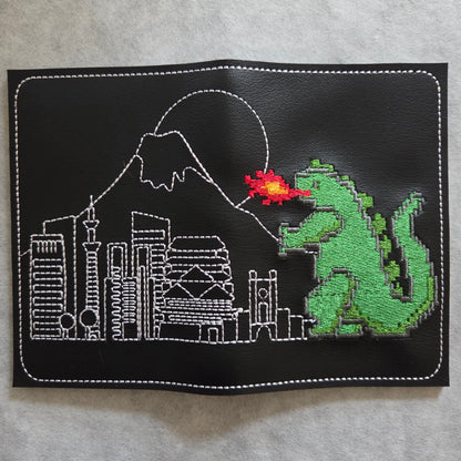 8-Bit Large Green Monster Notebook Cover