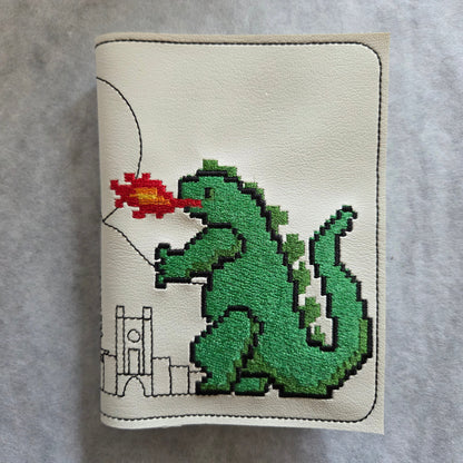 8-Bit Large Green Monster Notebook Cover