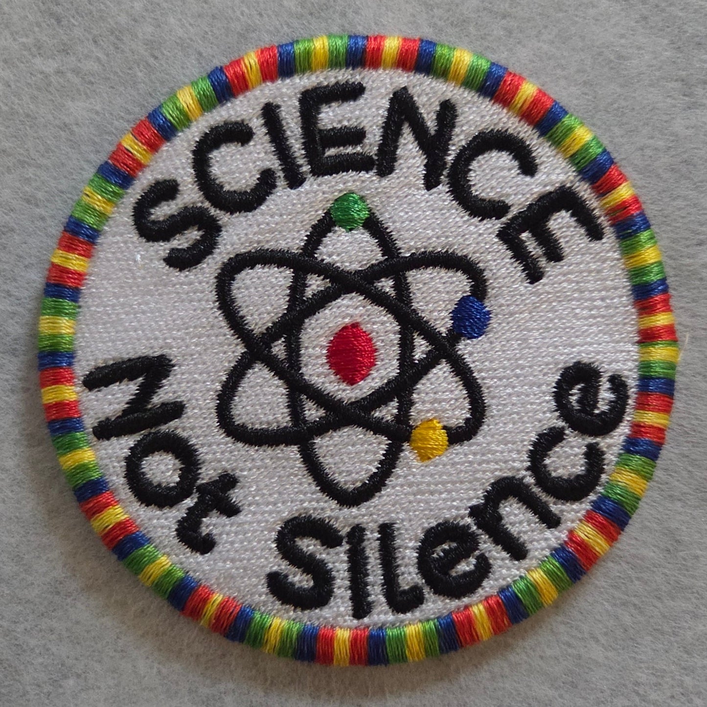 "Science Not Silence" Embroidered Patch